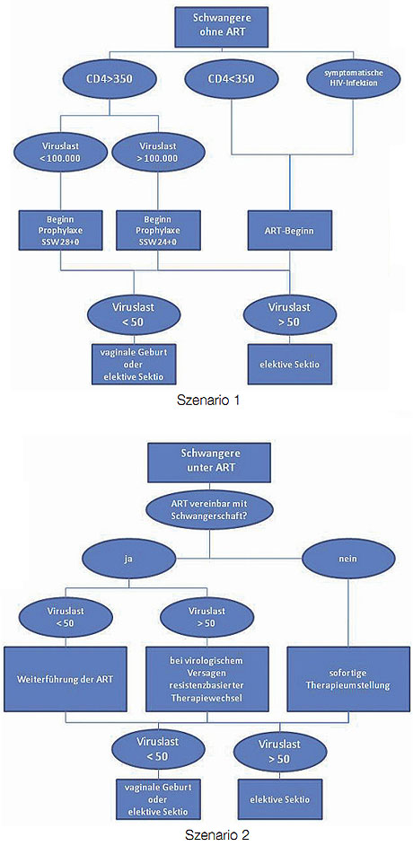 Schwangere unter ART: Szenarien