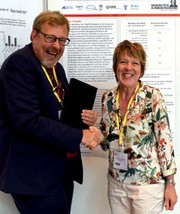 Verleihung des Hector-Posterpreises durch  Prof. Jürgen Rockstroh an Dr. Annette Haberl