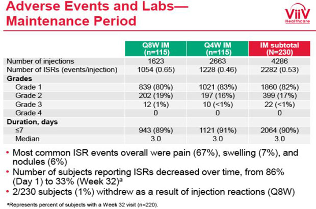 Adverse Events and Labs Maintenance Period