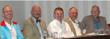 v. li. n. re.: Knud Schewe, Heribert Knechten, Stefan Klauke, Christoph Mayr und Hans Jäger 