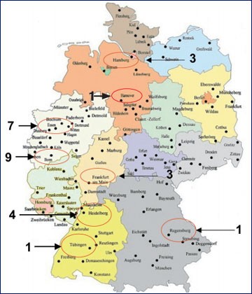 Abb. 1: Zahl der Lebertransplantationen bei HIV-Infizierten in Deutschland 