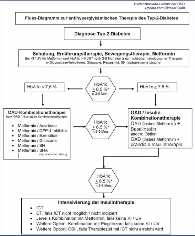 Therapie des Diabetes mellitus Typ 2