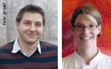 Ausgezeichnete junge Forscher: Christian Körner und Esther Dirkwinkel 