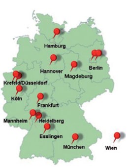 Pädiatrische HIV-Behandlungszentren der  PAAD in Deutschland