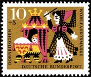 Bundespost Dornröschen Briefmarke