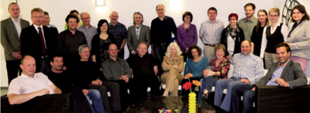 Fototermin beim Treffen in der Frankfurter UNI-Klinik: Mitglieder des DÖAK-Präsidiums