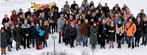 Schlangenbad 2013: Gruppenbild im Schnee