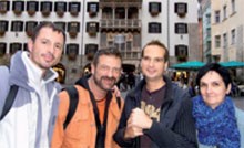 David, Engelbert, Stephan und Wiltrut vom CB  2013 vor dem goldenen Dachl