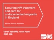 Securint HIV treatnemt and care for undocumented migrants in England
