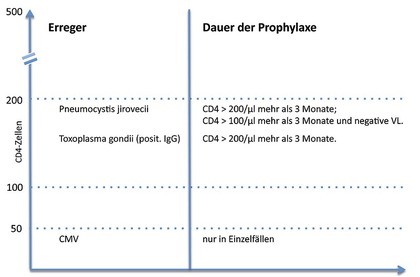 Abb. 2 Schematische Übersicht der Sekundärprophylaxen