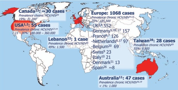 HCV-Weltkarte