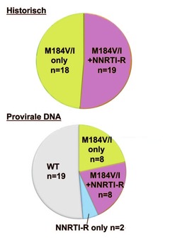 Abb. 4   Resistenzmutationen vor Switch auf  Elvitegravir/c/F/TAF