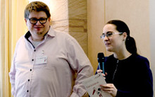 Christoph Stephan, Leiter des HIVCENTER´s und Maria Vehreschild, Leiterin der Infektiologie am Universitätsklinikum Frankfurt, eröffnen die Veranstaltung ©Annette Haberl