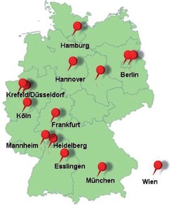Pädiatrische HIV-Behandlungszentren der PAAD in Deutschland