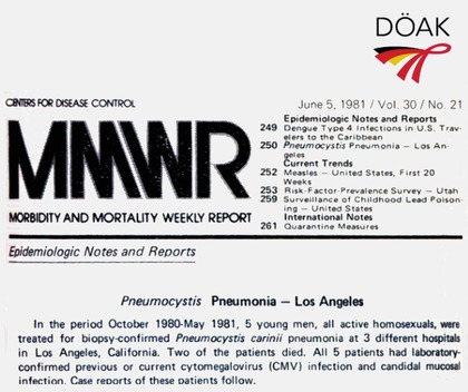 Bericht vom Juni 1981 in MMWR
