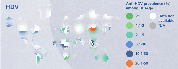 Verbreitung Hepatitis Delta