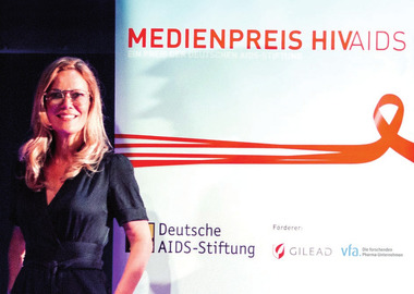Jessica Stockmann, Laudatorin 2019 und Kuratoriumsmitglied der Deutschen AIDS-Stiftung © Foto: Hendrik Lüders