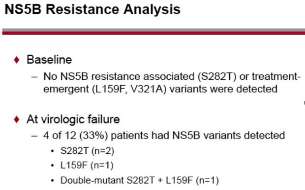 NS5B Resistance Analysis
